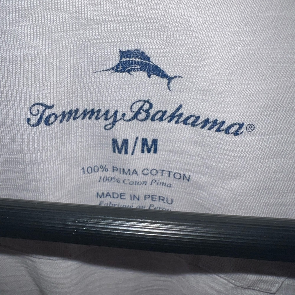 Tommy Bahama Gray & Green Floral long sleeve shirt size M - Picture 9 of 9